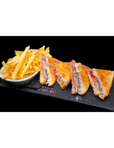 Biquini trufado con jamón ibérico y...